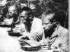 Costruttori della BAM durante il pranzo. 1933